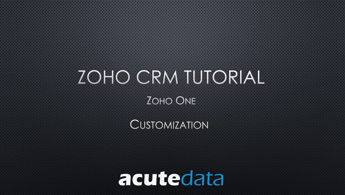 How to Create and Edit Modules in Zoho CRM