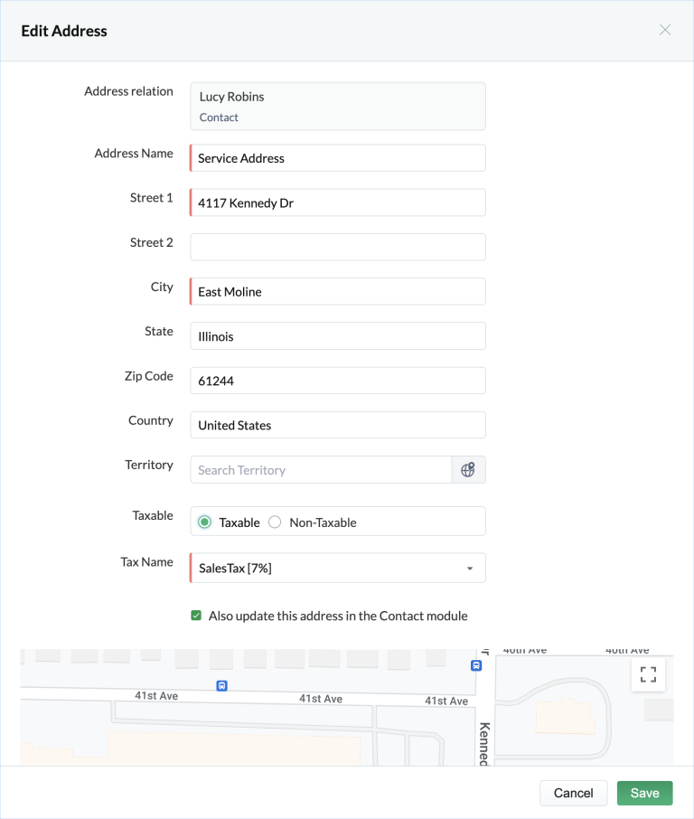 Make changes by clicking the edit button