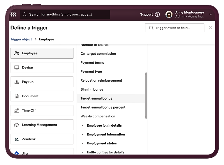 Workflow Automation View