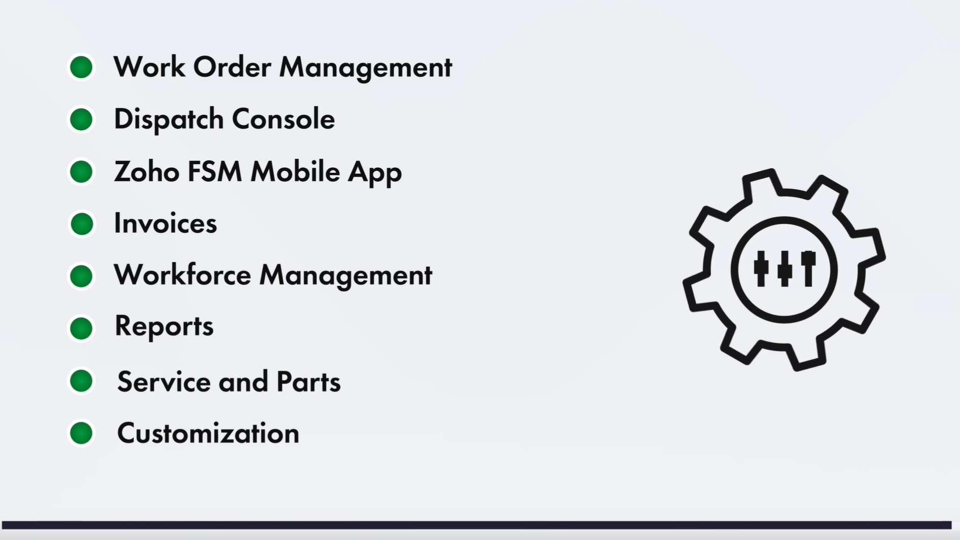 Zoho FSM Overview