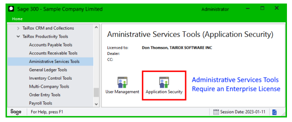 administrative service tools