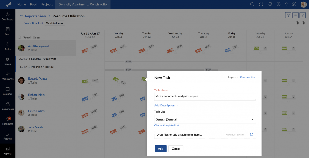 Add and Manage Tasks