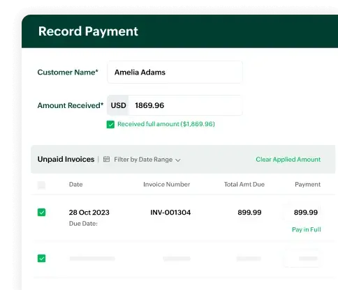 Record Payment