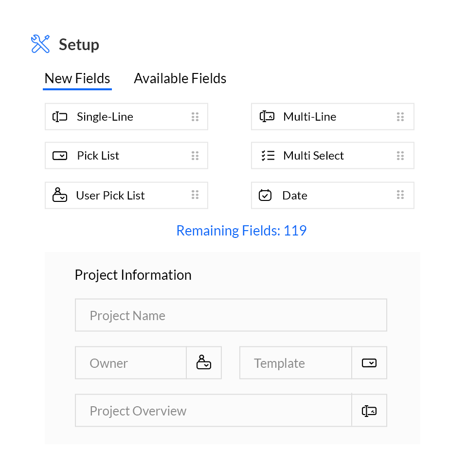 Setup customization