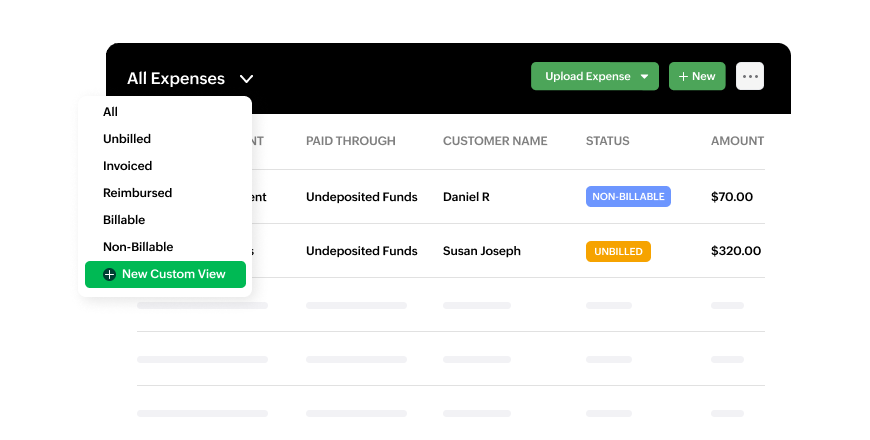 Expense Customizations