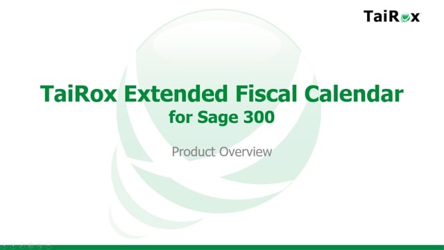Extended Fiscal Calendar Video Thumbnail