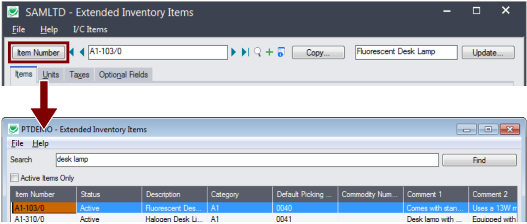 Extended Inventory SmartFinder