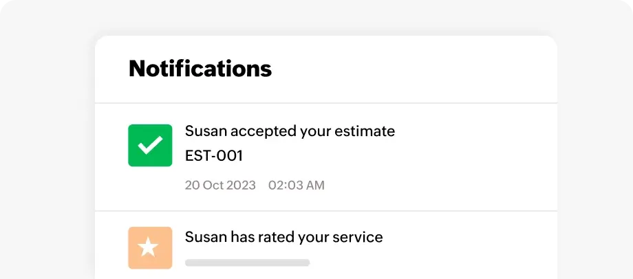 Get real time updates by notification