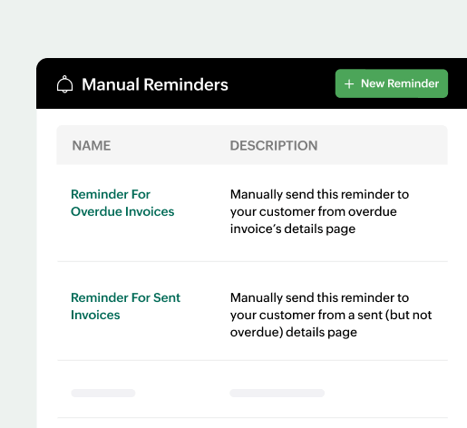 Manual Reminders