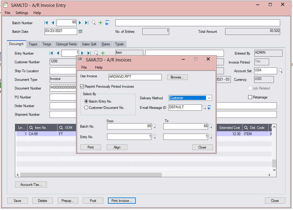 Multiple Contacts Delivery Method