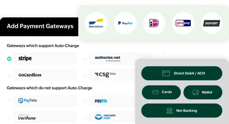 Zoho Billing Payment Methods