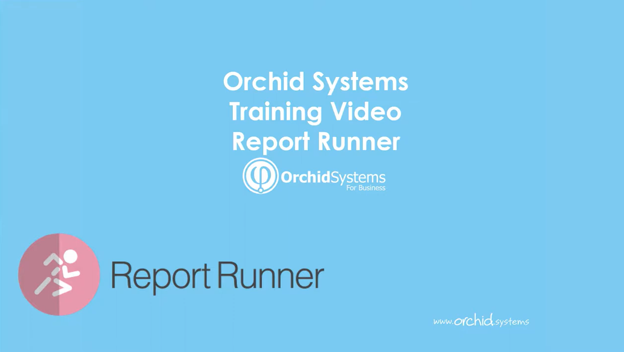 Report Runner Training Video