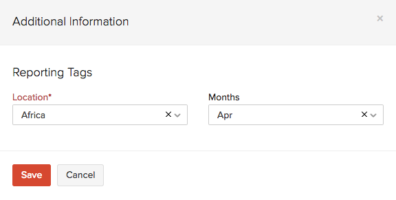 report tags zoho books