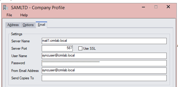 Setup multiple contacts for email