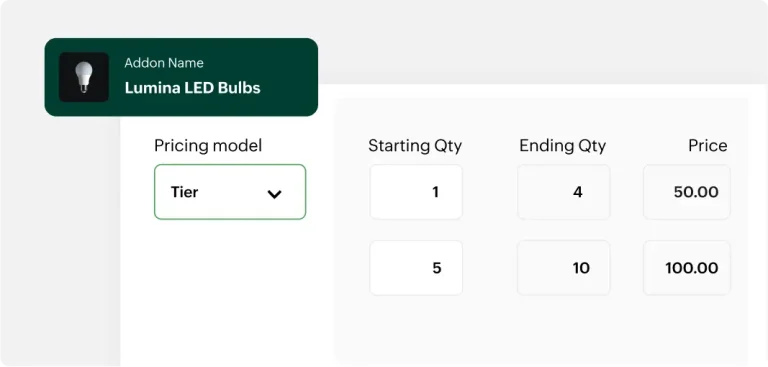Tiered Pricing