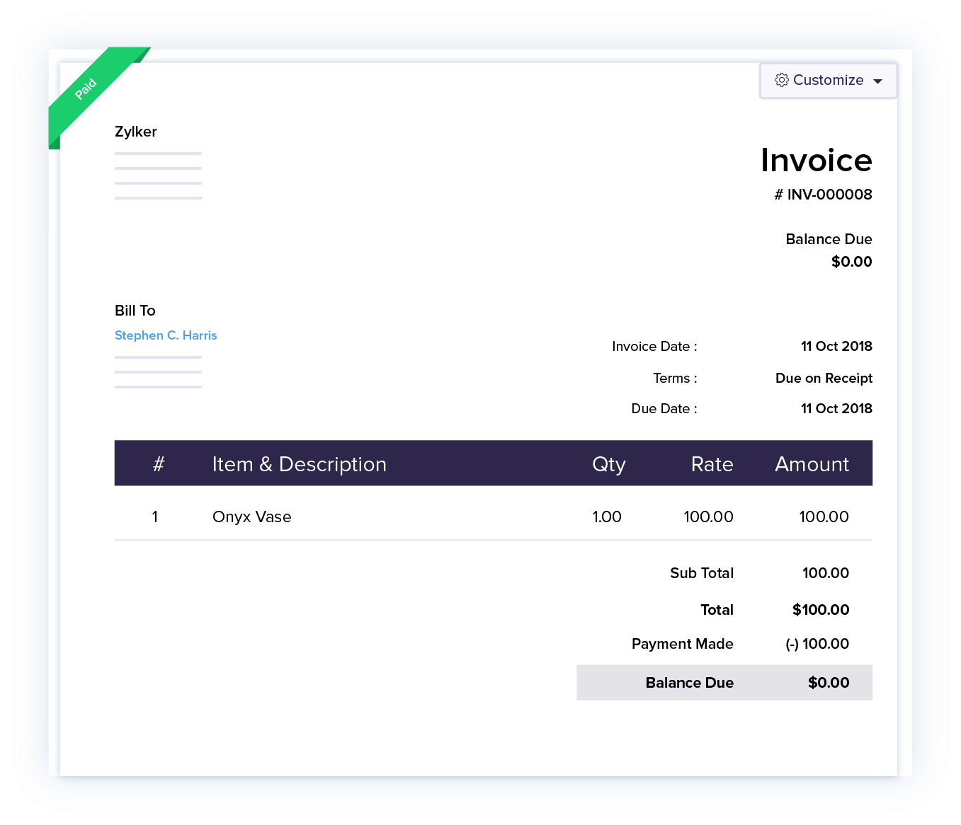 track payments with status