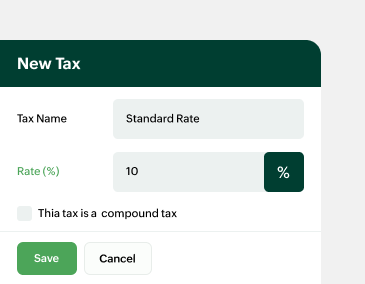 Automate Tax Rates Screen