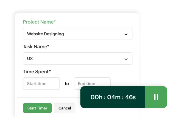 Deploy multiple ways to log hours