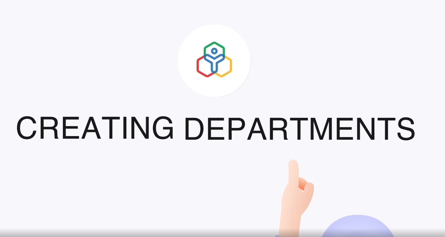 creating departments video thumbnail