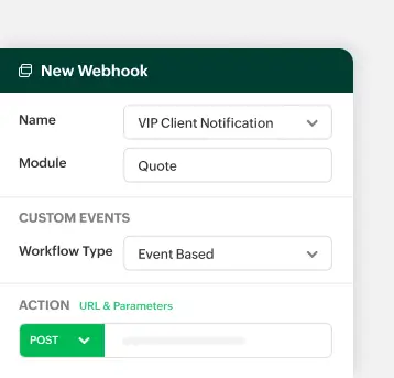 communicate with external services through web hooks