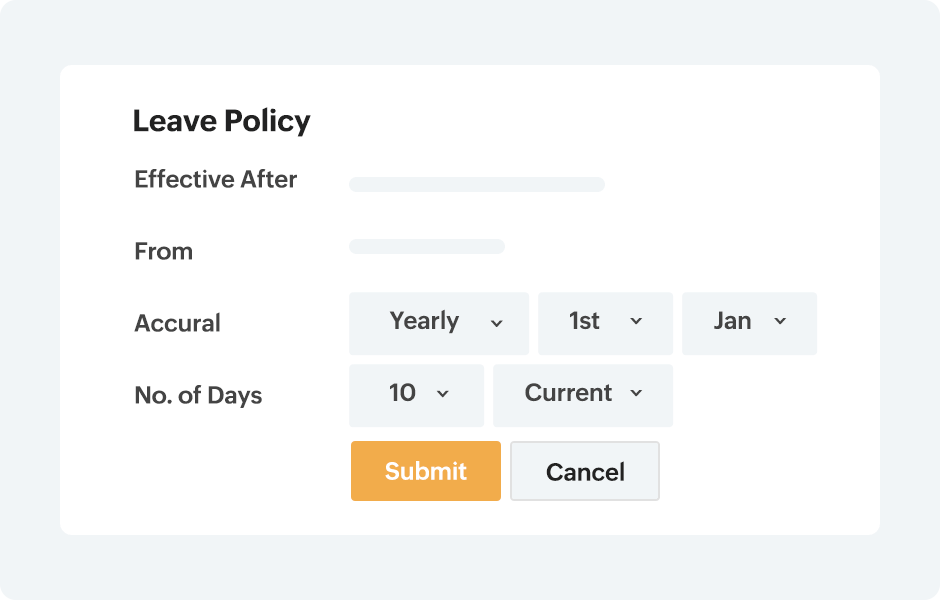Customer Leave Screen