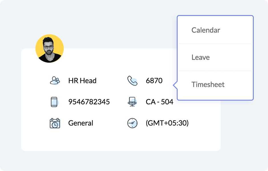Zoho People Employee Profile