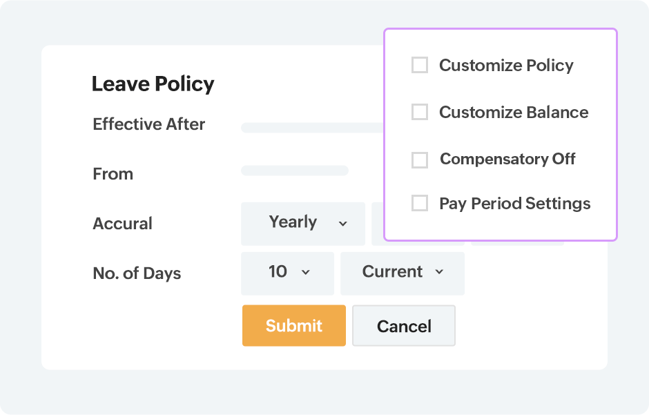 Multi Policy Screen