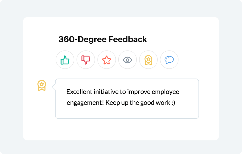 Receiving Feedback for Zoho People Management