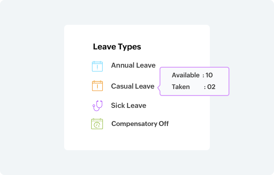 Time Off Dashboard gives a rundown of PTO for employees